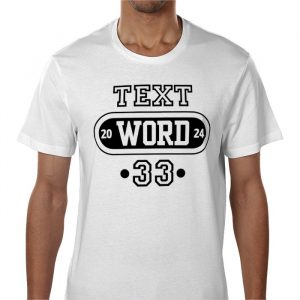 White custom Printed T-Shirt Front